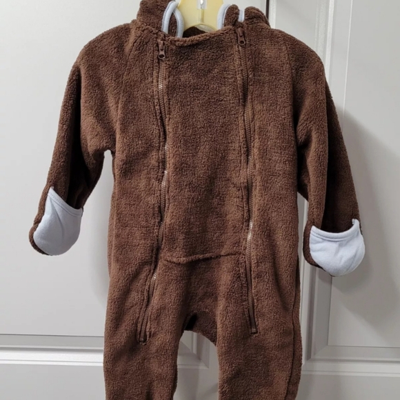 Rugged Bear Sleeper Baby Size: 9-12 Months Full Zip Hooded - Picture 1 of 12